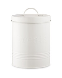 Galvanised Pet Treat Storage Tin