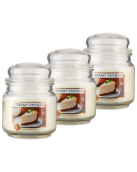 Creamy Vanilla Candle Jar 3 Pack