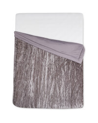 Kirkton House Crinkle Velvet Throw - Charcoal
