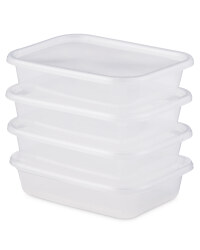 Crofton 0.65L Storage Boxes 4-Pack