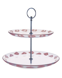 Crofton 2 Tier Flower Cake Stand