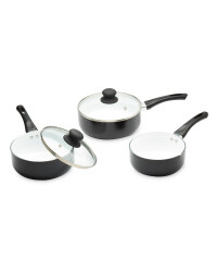 Crofton Ceramic Coated Pan Set - Black