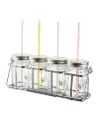 Crofton Clear Mason Jar 4-Pack