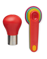 Crofton Cupcake Corer & Spoon Set - Red