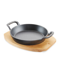 Crofton Double Handle Pan & Board - Black