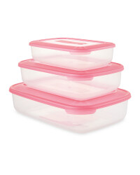 Crofton Food Container 3-Pack - Magenta