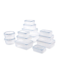 Crofton Food Containers 13-Pack - Blue/Clear