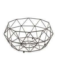 Crofton Fruit Wire Bowl - Matt Black