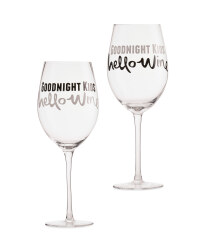 Crofton Good Night Wine Glass 2-Pack