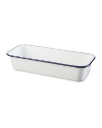 Crofton Loaf Pan - White/Blue