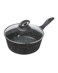 Crofton Marble 20cm Saucepan - Black