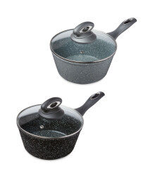 Crofton Marble Effect 18cm Saucepan