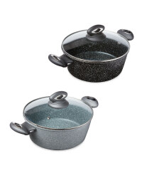 Crofton Marble Effect 24cm Stockpot