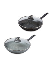 Crofton Marble Look 28cm Frying Pan