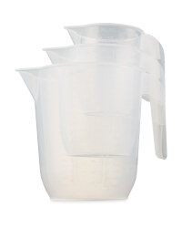 Crofton Measuring Jug 3 Pack - Clear