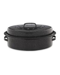 Crofton Oval Self Basting Roaster - Black