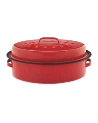 Crofton Oval Self Basting Roaster - Red
