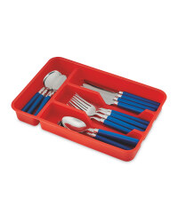 Crofton Red/Blue Cutlery Set