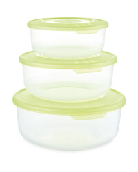 Crofton Round Food Container 3-Pack - Green