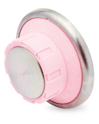 Crofton Safe Lock Kitchen Timer - Pink