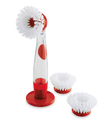 Crofton Soap Brush & Refills - Red