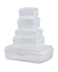 Crofton Storage Containers 5-Piece - Clear