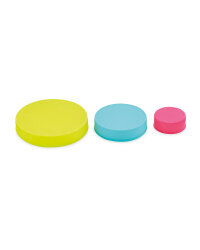 Crofton Stretchable Lids 3 Pack - Green/Blue/Purple