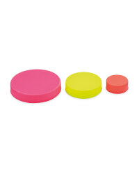 Crofton Stretchable Lids 3 Pack - Purple/Green/Red