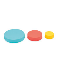 Crofton Stretchable Lids 3 Pack - Turquoise/Red/Yellow