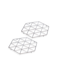 Crofton Trivets 2 Pack - Chrome