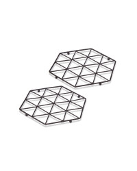 Crofton Trivets 2 Pack - Matt Black