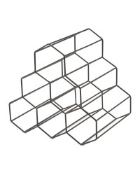 Crofton Wine Rack - Matt Black