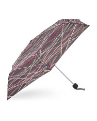 Cross Stripe Print Umbrella
