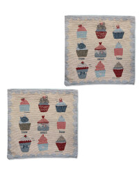 Cupcake Cushion Covers 2-Pack