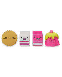 Script Cupcake Erasers 4 Pack