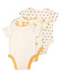 Organic Fox Baby Body Suits 3 Pack