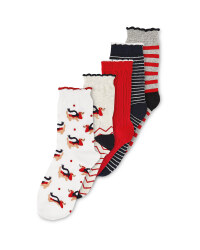 Ladies' Dog Socks 5 Pack