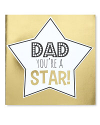 Dad You're A Star Card