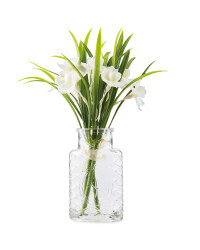 Daffodils in Glass Vase