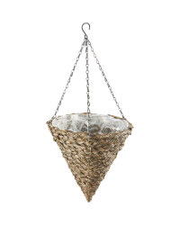 Dark Cone Hanging Basket 12"