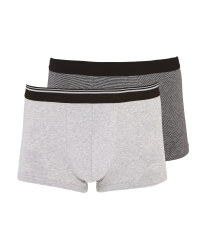 Mens' Dark Grey Hipsters 2 Pack