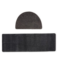 Dark Grey Runner & Half Moon Mat