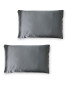 Dark Grey Silk Pillowcase 2 Pack