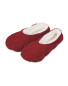 Dark Red Knitted Slipper Socks