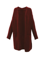 Dark Red Loungewear Cardigan
