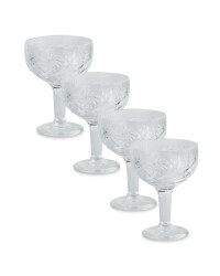 Decorated Sundae Glass 4-Pack