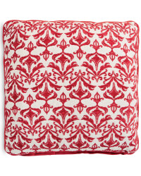 Decorative Cushion - Damask - Red