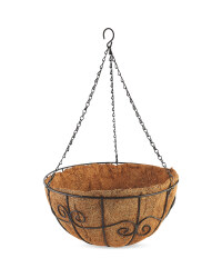 14" Decorative Swirl Hanging Basket