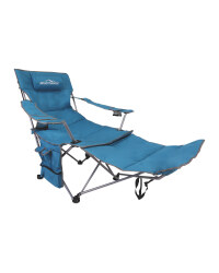 Deluxe Camping Chair With Footrest - Teal