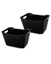 Design Living Boxes 12L 2 Pack - Black